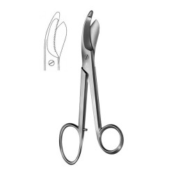 Bruns Bandage Scissors 24cm Serrated Blades - Bruns Plaster Shears