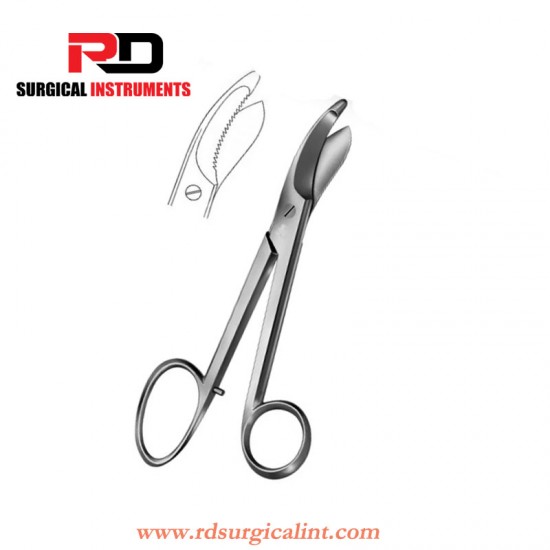 Bruns Bandage Scissors Serrated, Plaster Cutting Scissor, 24cm - Bruns Plaster Shears