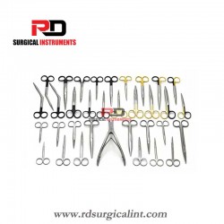 Rhinoplasty Scissors Set Including 34 Scissors