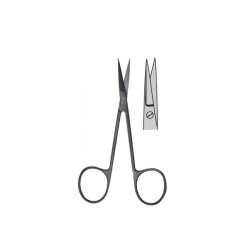 Iris Scissor Supercut Titanium Black Coated 11.5cm Straight