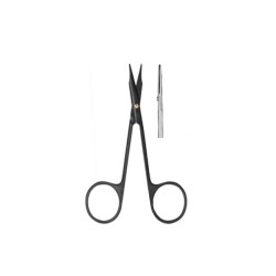 Stevens Tenotomy Scissor Supercut Titanium Black Coated 13cm Curved Sharp Pointed Tips