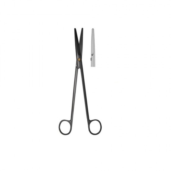 Mayo Scissors SuperCut Titanium Black Coated 14.5cm Straight