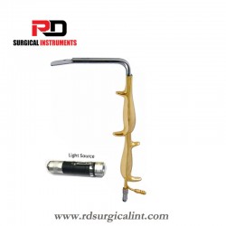 Ferreira Retractor with Double Handle Fiber optic