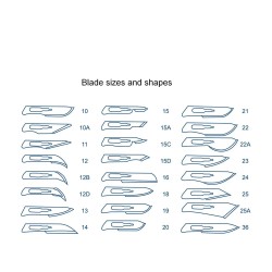 Blades for Scalpel Handles / Box of 100 PCS