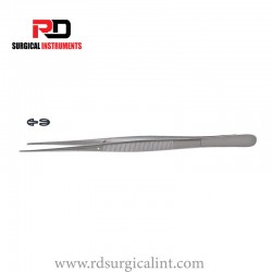 Potts-Smith Tissue Forceps, Straight, Serrated Tips, 1x2 Teeth,